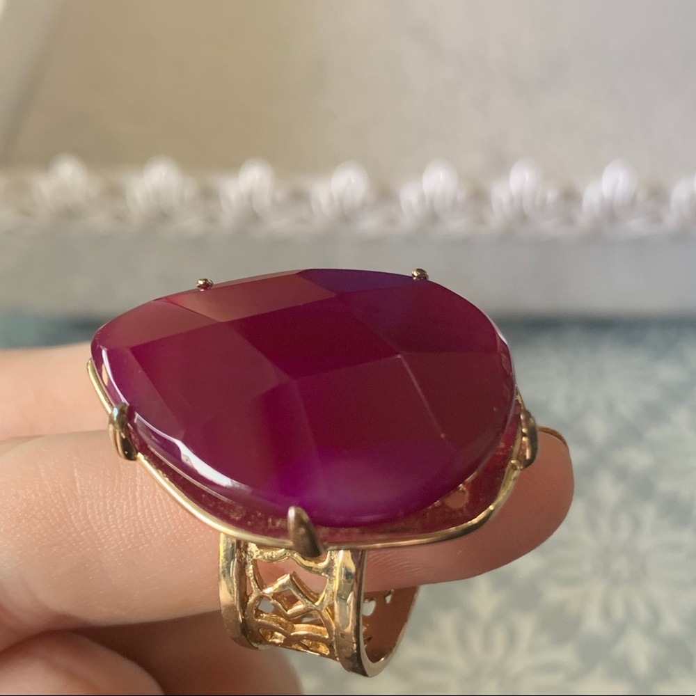 Kendra Scott Vintage Pink Agate Ring